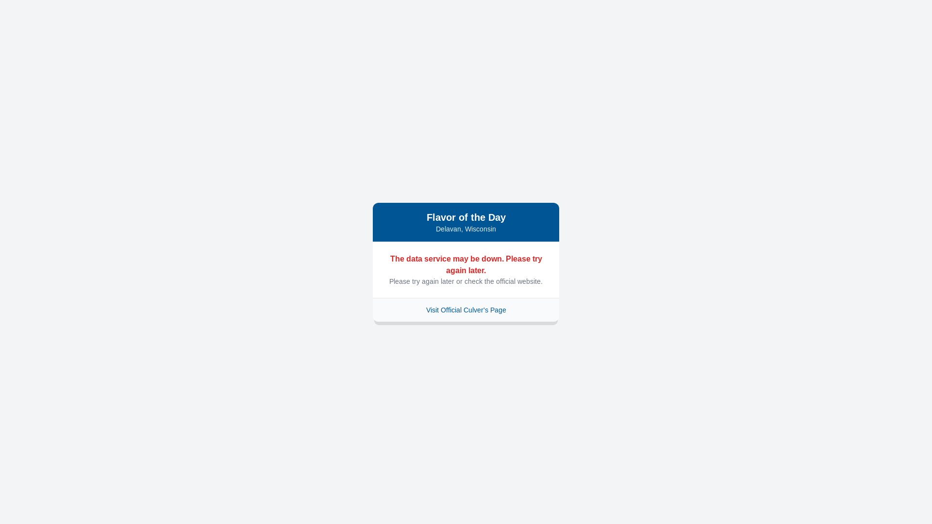 website screenshot of https://culvers-flavor-app.pages.dev/