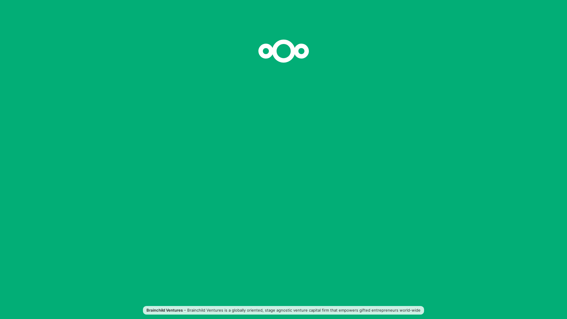 website screenshot of https://brainchild.vc/