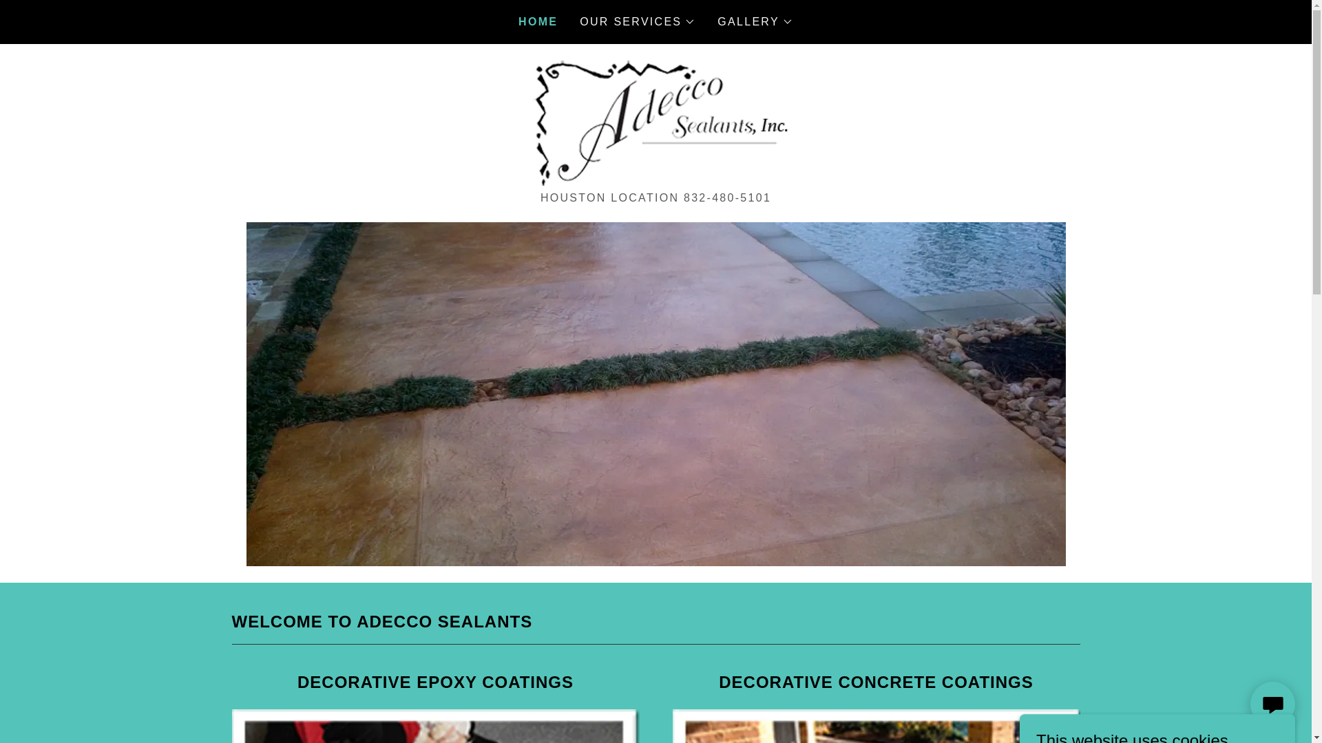 website screenshot of https://adeccosealants.net/