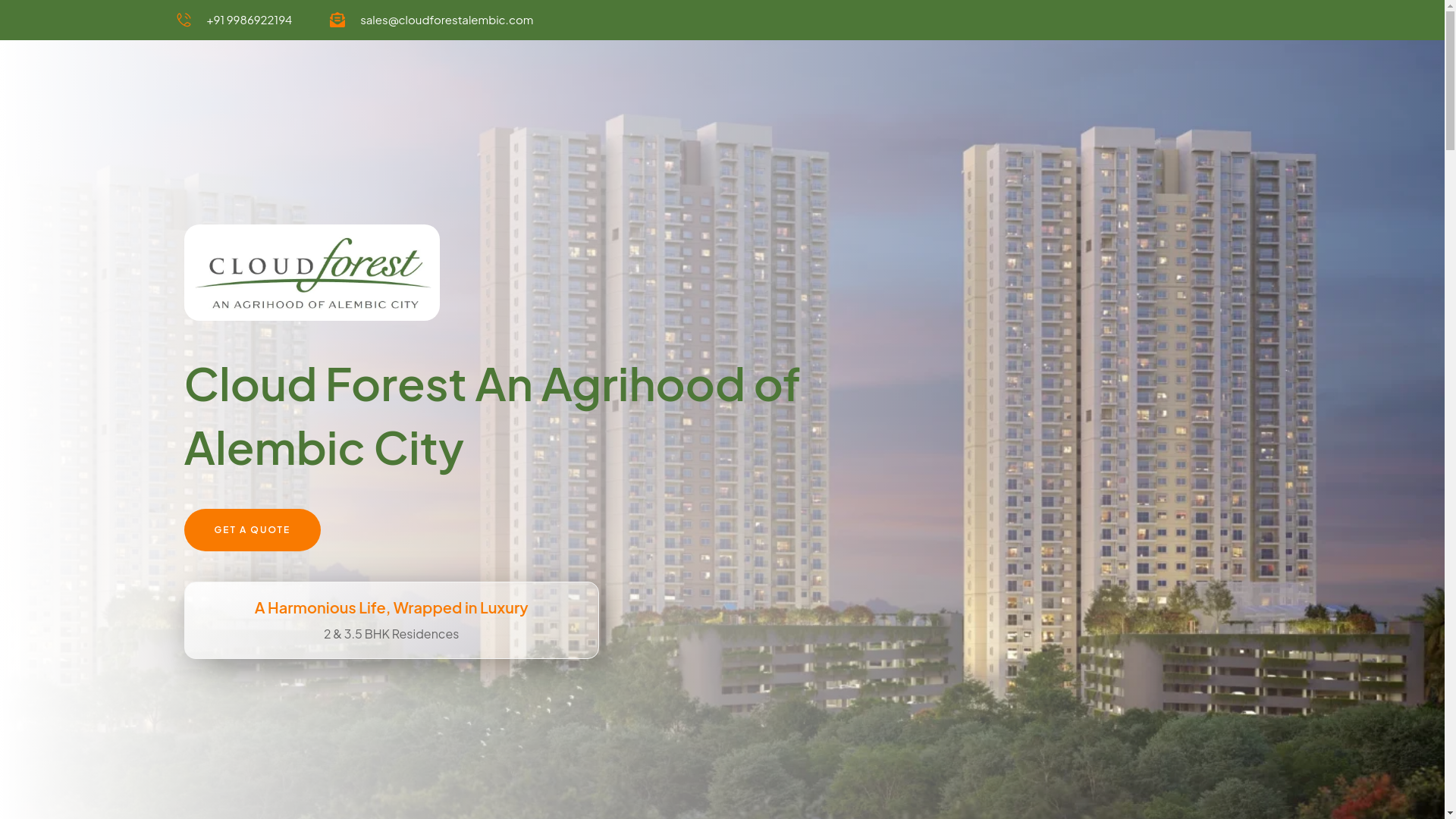 website screenshot of https://cloudforestalembic.com/