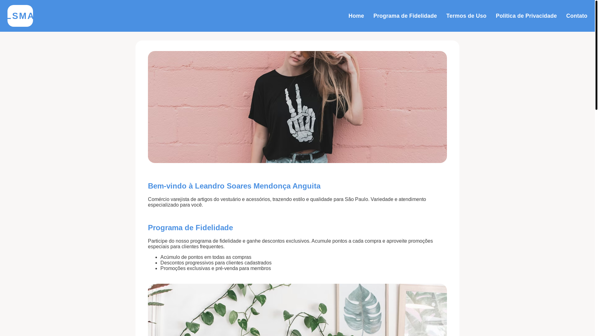 website screenshot of https://leandrosoares.click/