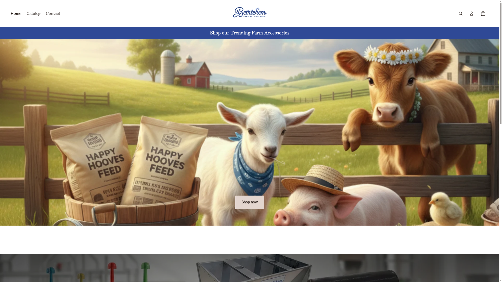 website screenshot of https://mybethlehemfarm.com/