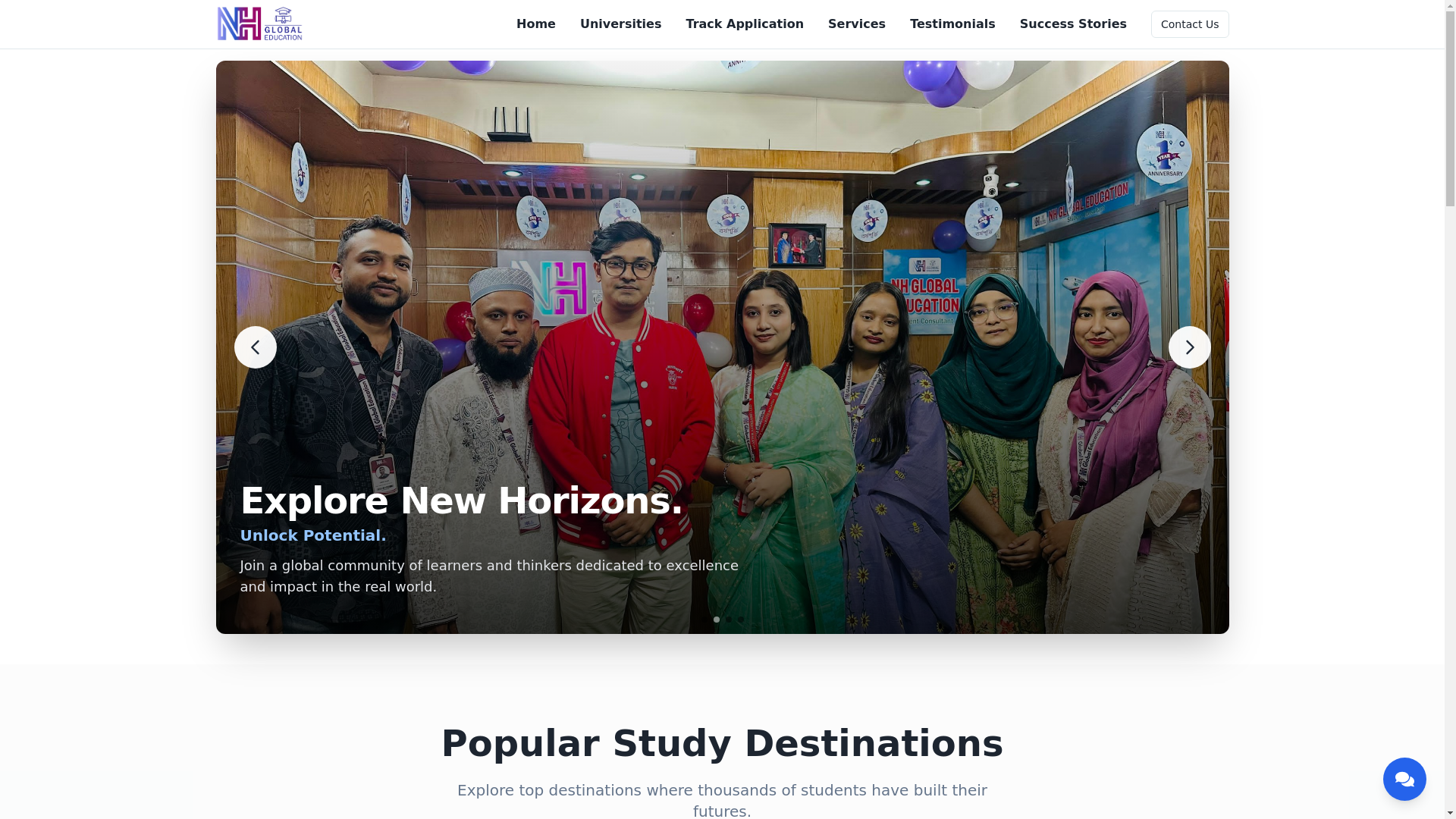 website screenshot of https://nh-global-education.pages.dev/