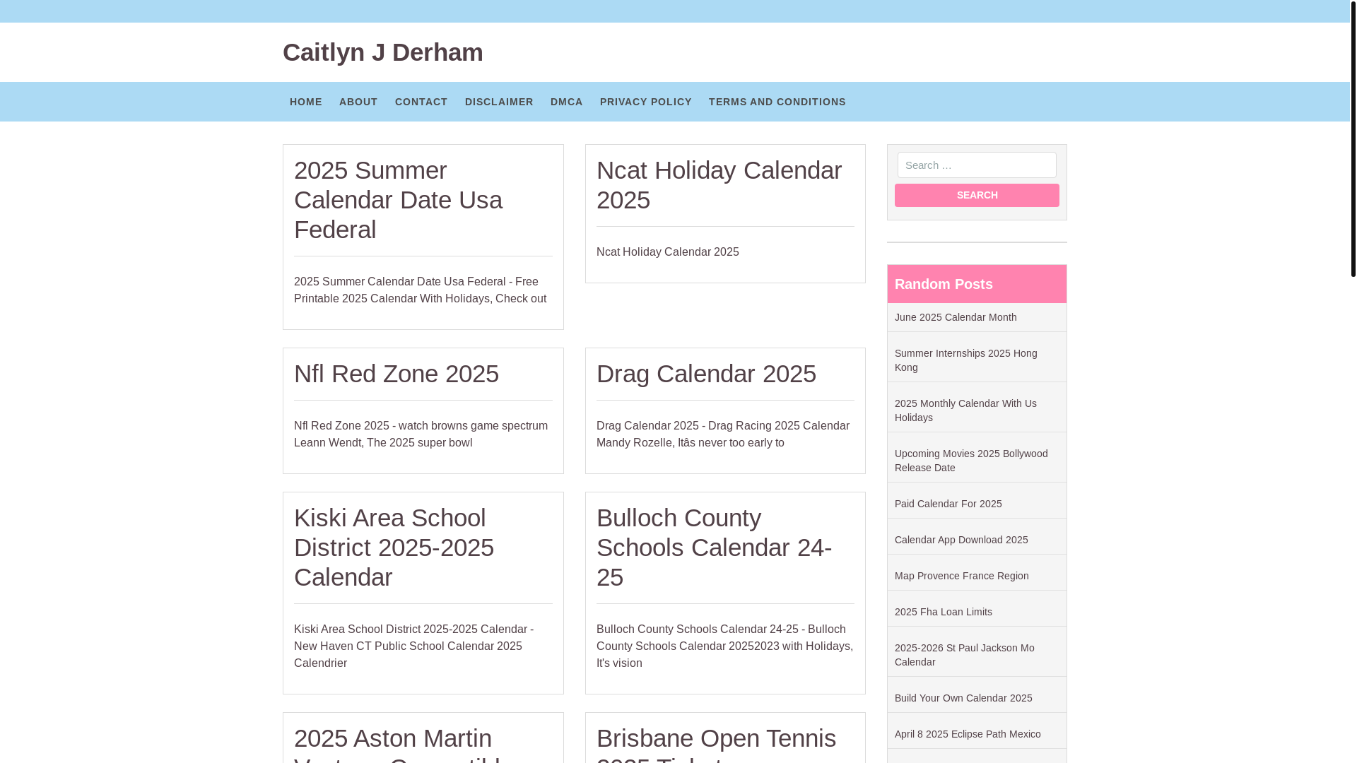 website screenshot of https://caitlynjderham.pages.dev/
