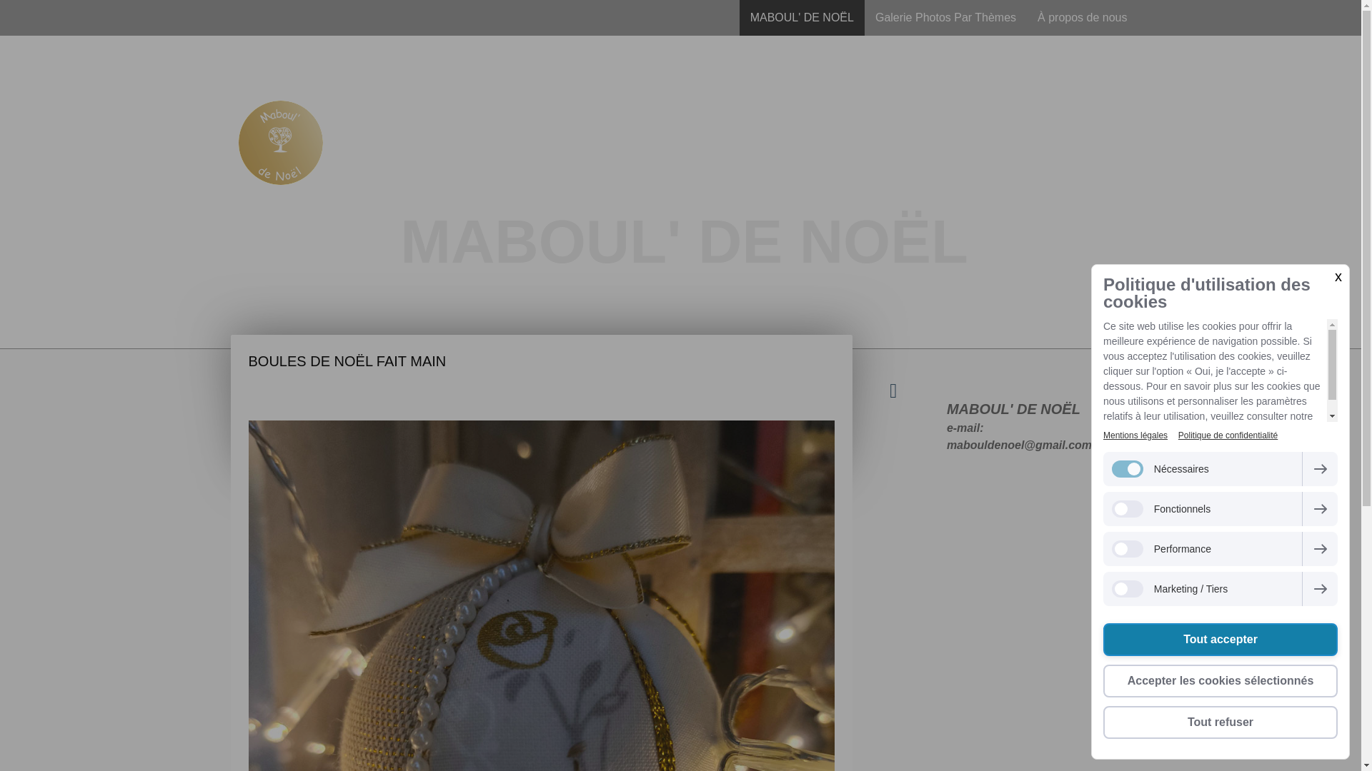 website screenshot of https://mabouldenoel.fr/