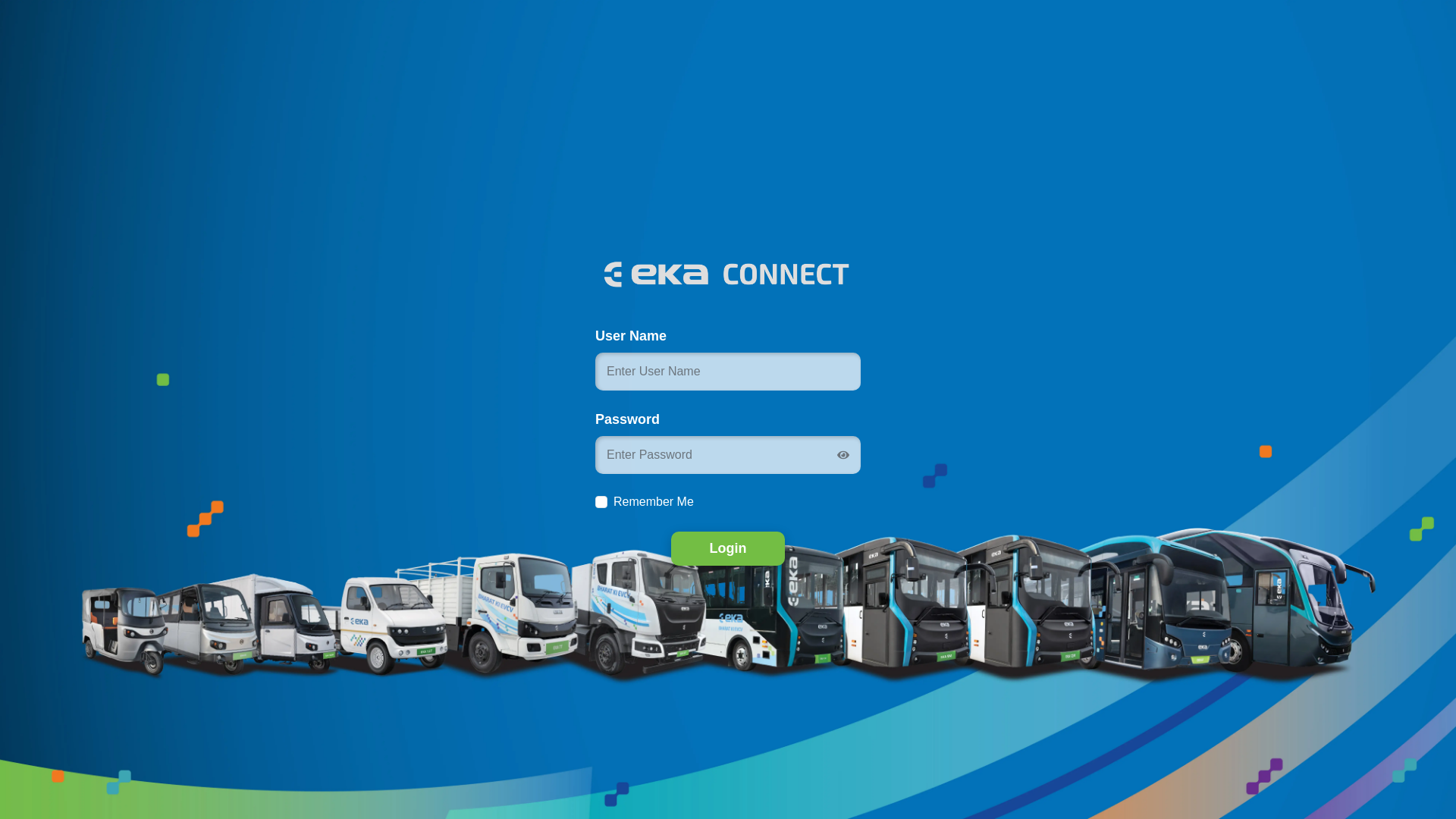 website screenshot of https://dashboard.ekaconnect.com/