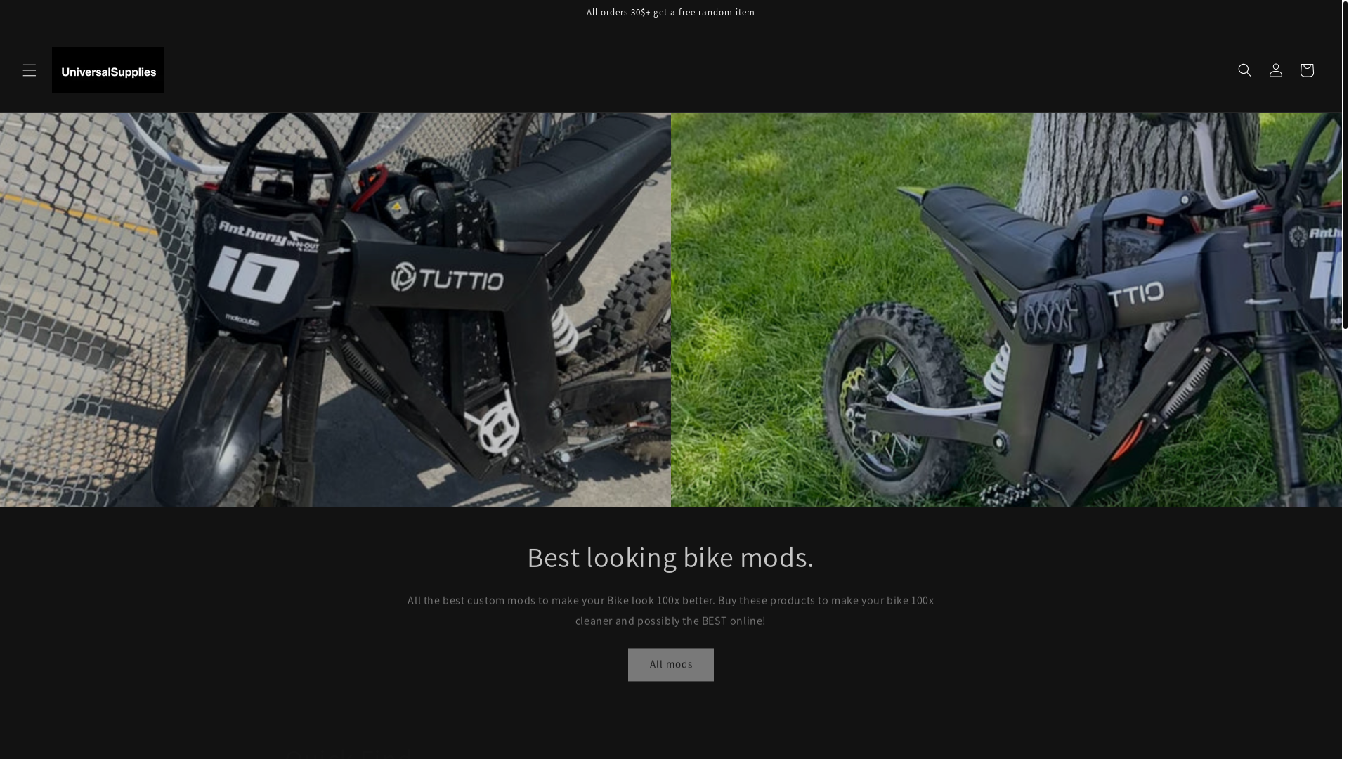 website screenshot of https://universalsupplies.shop/