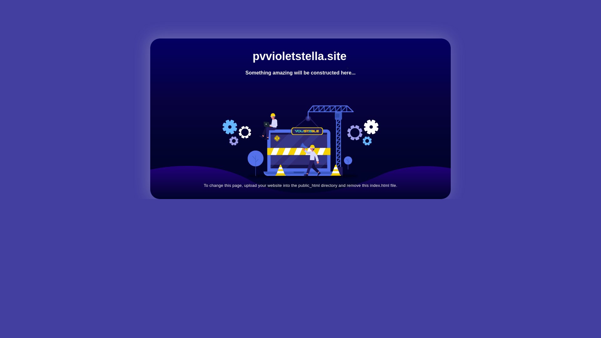 website screenshot of https://pvvioletstella.site/