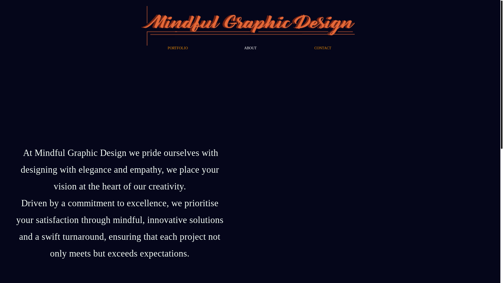website screenshot of https://mindfulgraphicdesign.com/