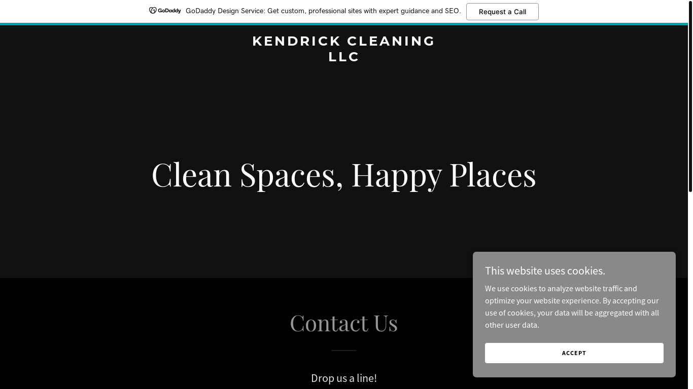 website screenshot of https://kendrickcleaningllc.com/