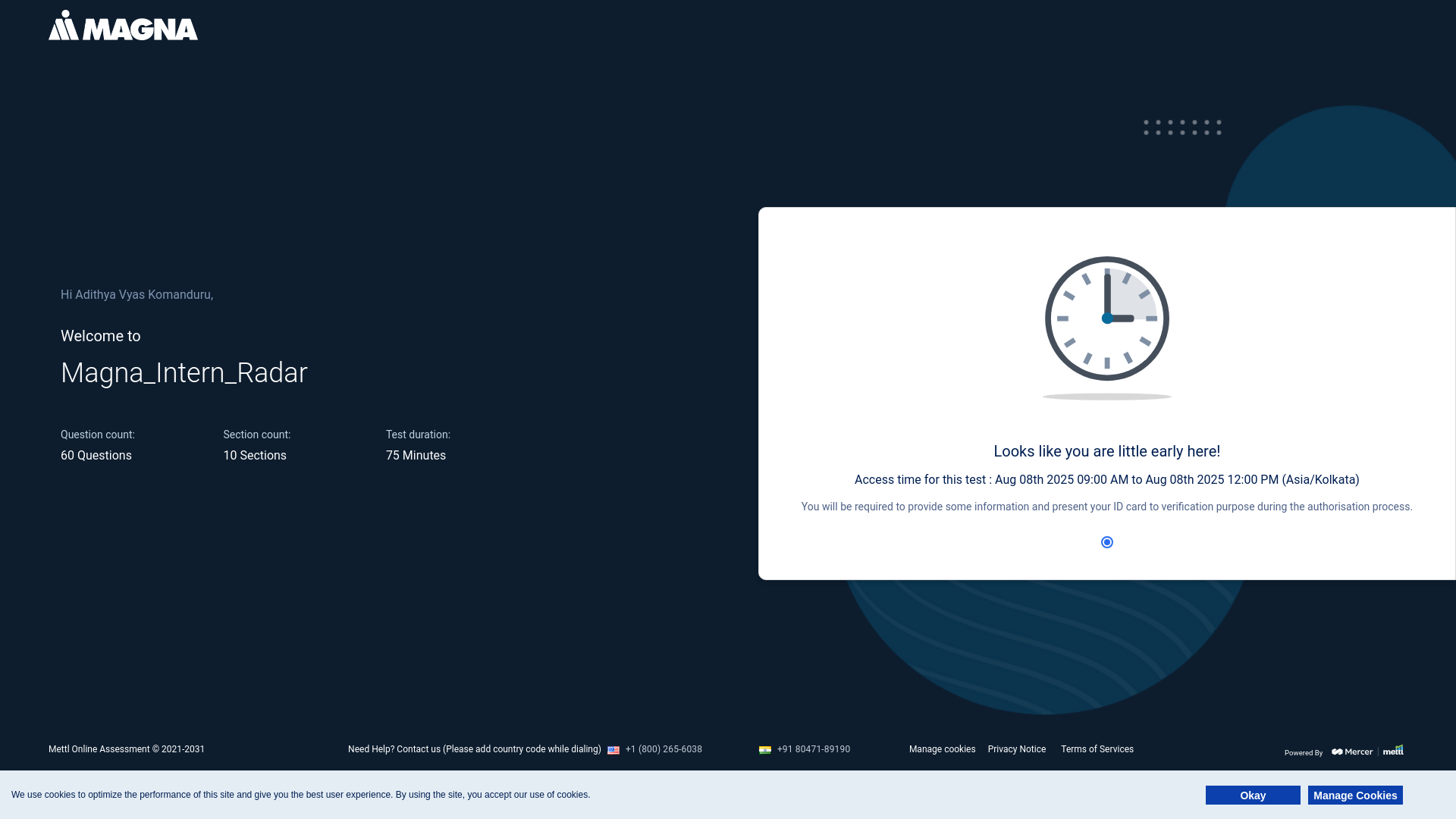 website screenshot of https://tests.mettl.com/test-window-pi?key=QO5G2f5YM2lGMzJH5BqtFfMRpyB38E%2BYe2FahxoZ5HE%3D