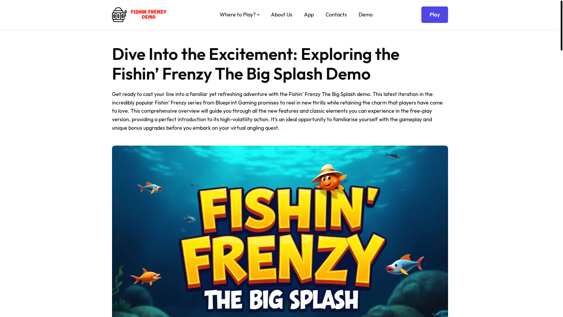 website screenshot of https://fishinfrenzy-demo-co-uk.pages.dev/