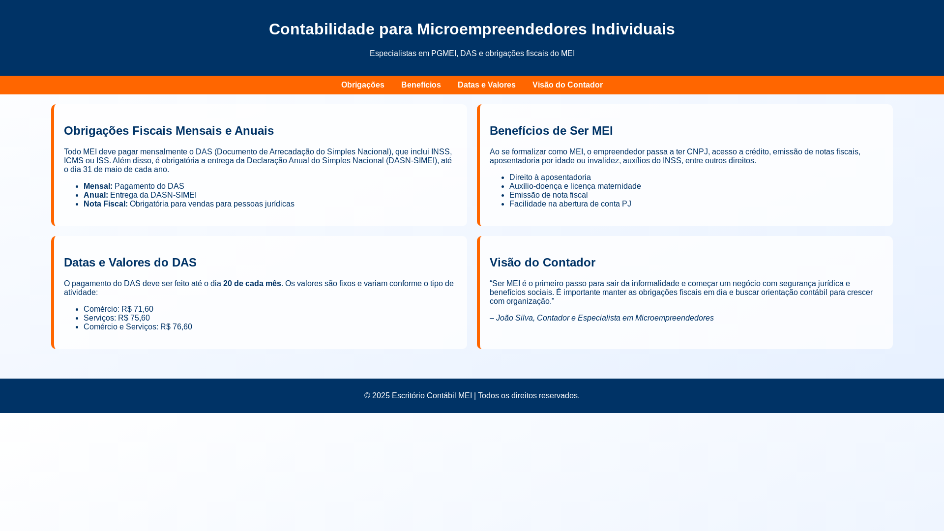 website screenshot of https://acertocontabilmeiunico.site/