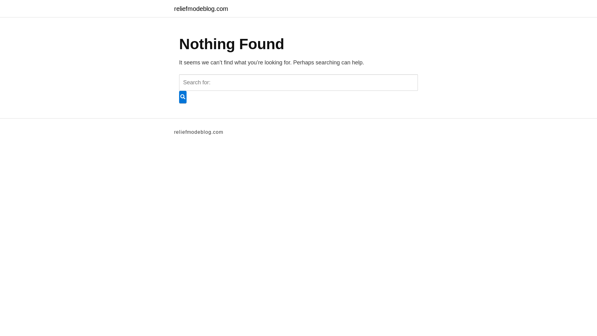 website screenshot of https://reliefmodeblog.com/