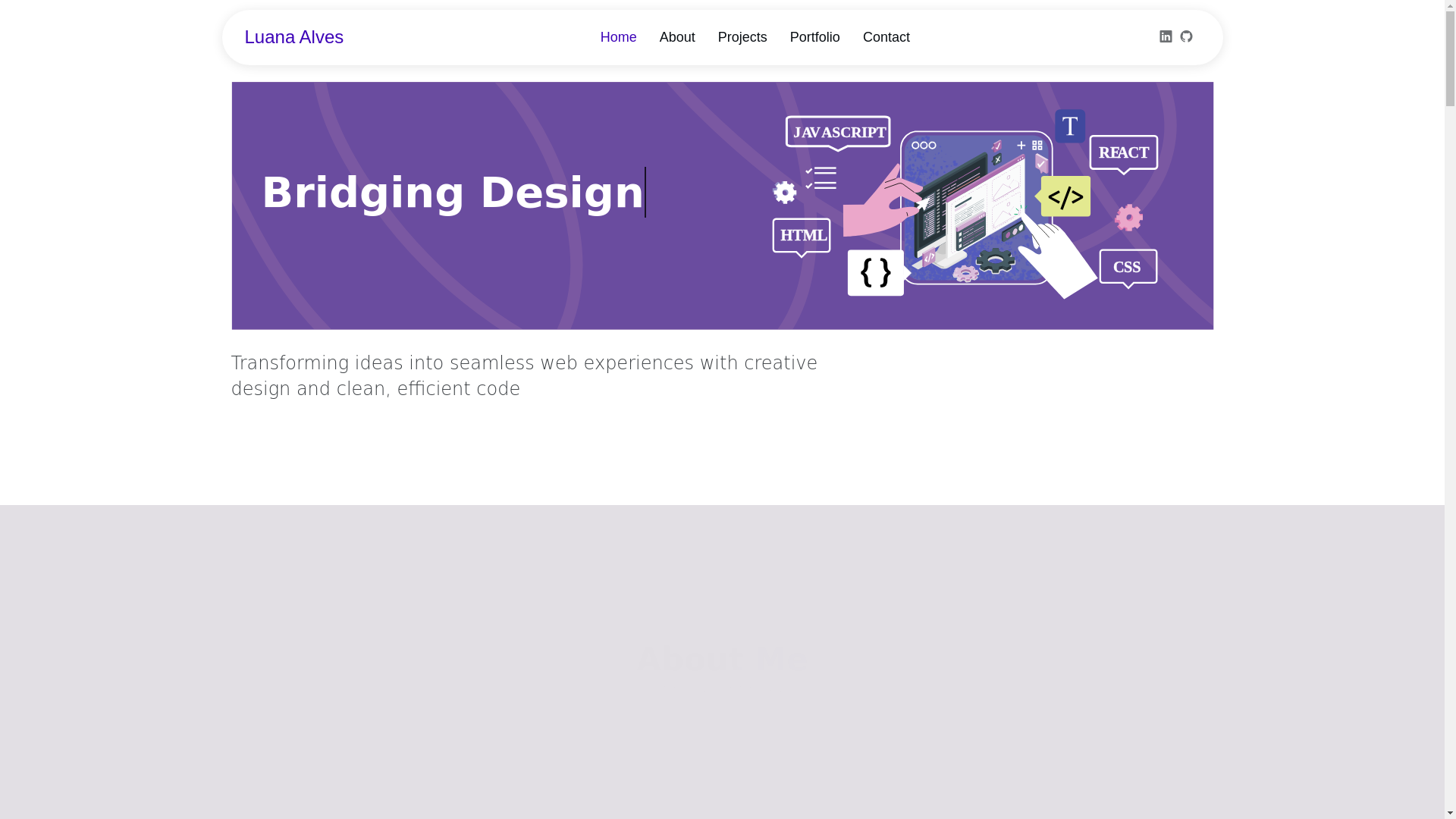 website screenshot of https://portfolio-luana.pages.dev/