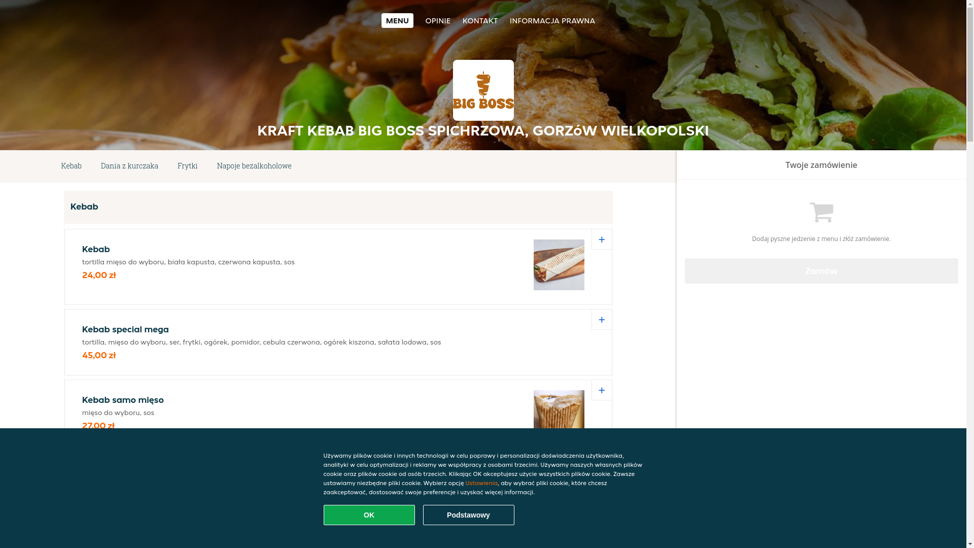 website screenshot of https://kraft-kebab-big-boss-gorzow-wielkopolski.pl/