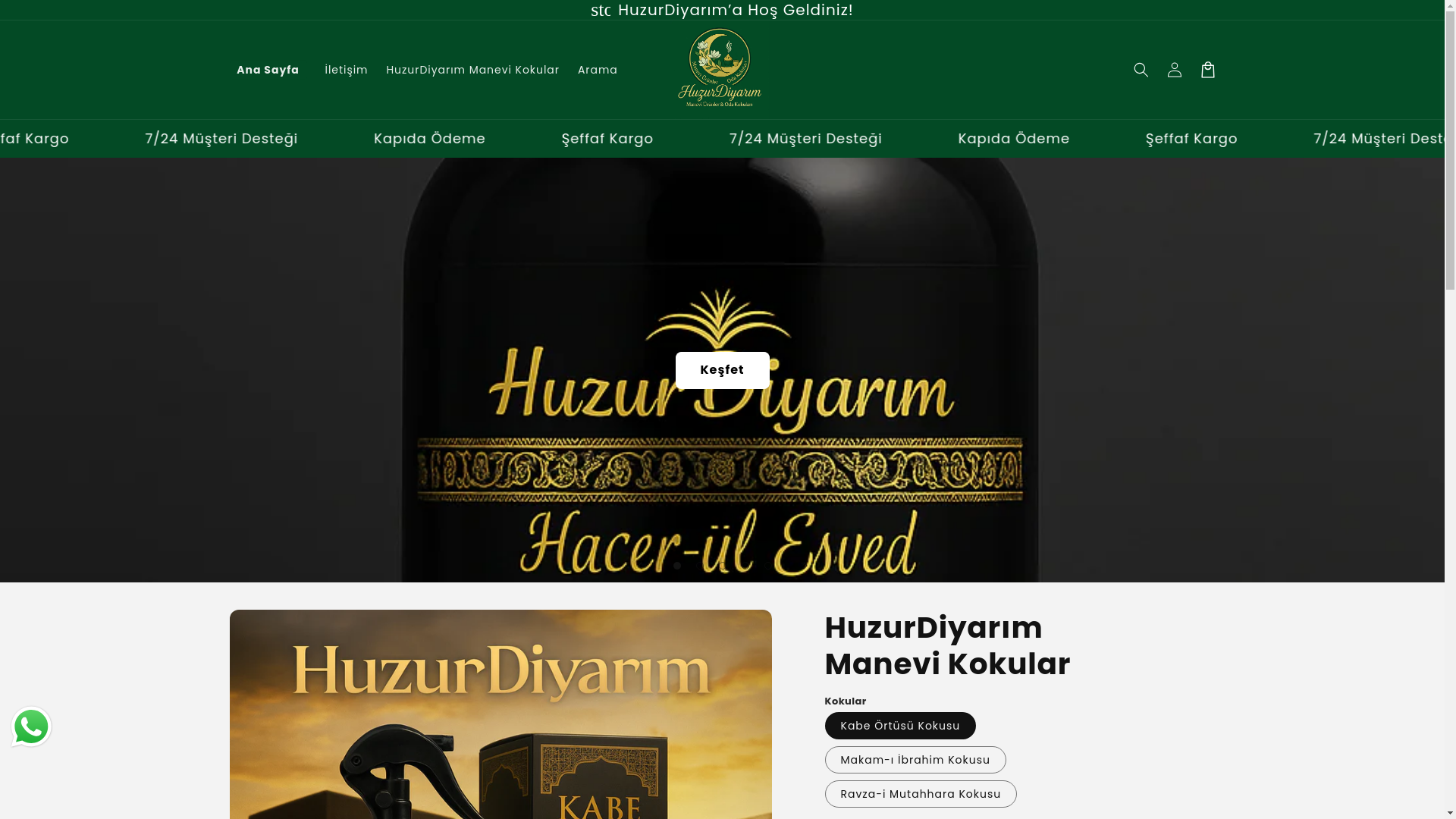 website screenshot of https://huzurdiyarim.com.tr/