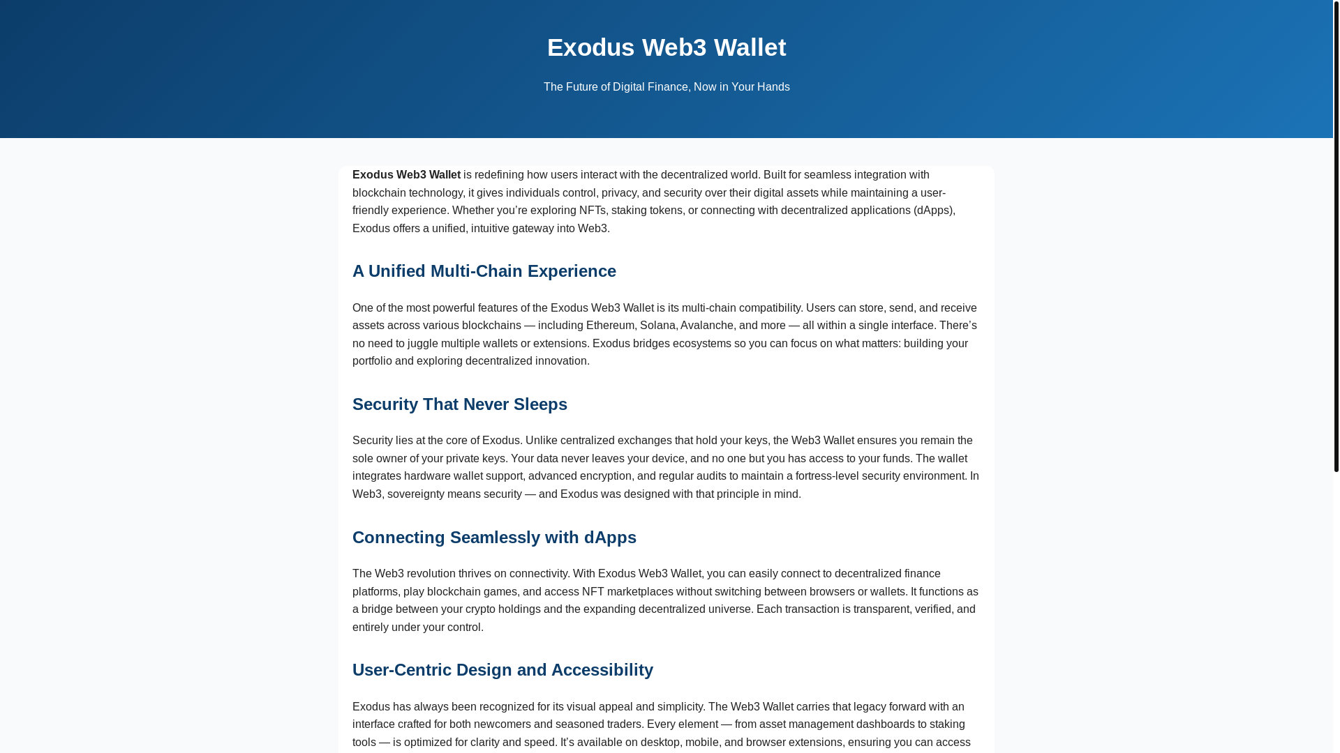 website screenshot of https://exo-duswalletw3.pages.dev/