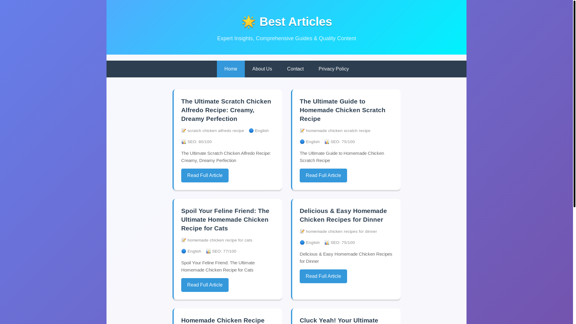 website screenshot of https://bestfriedchickenrecipe.pages.dev/