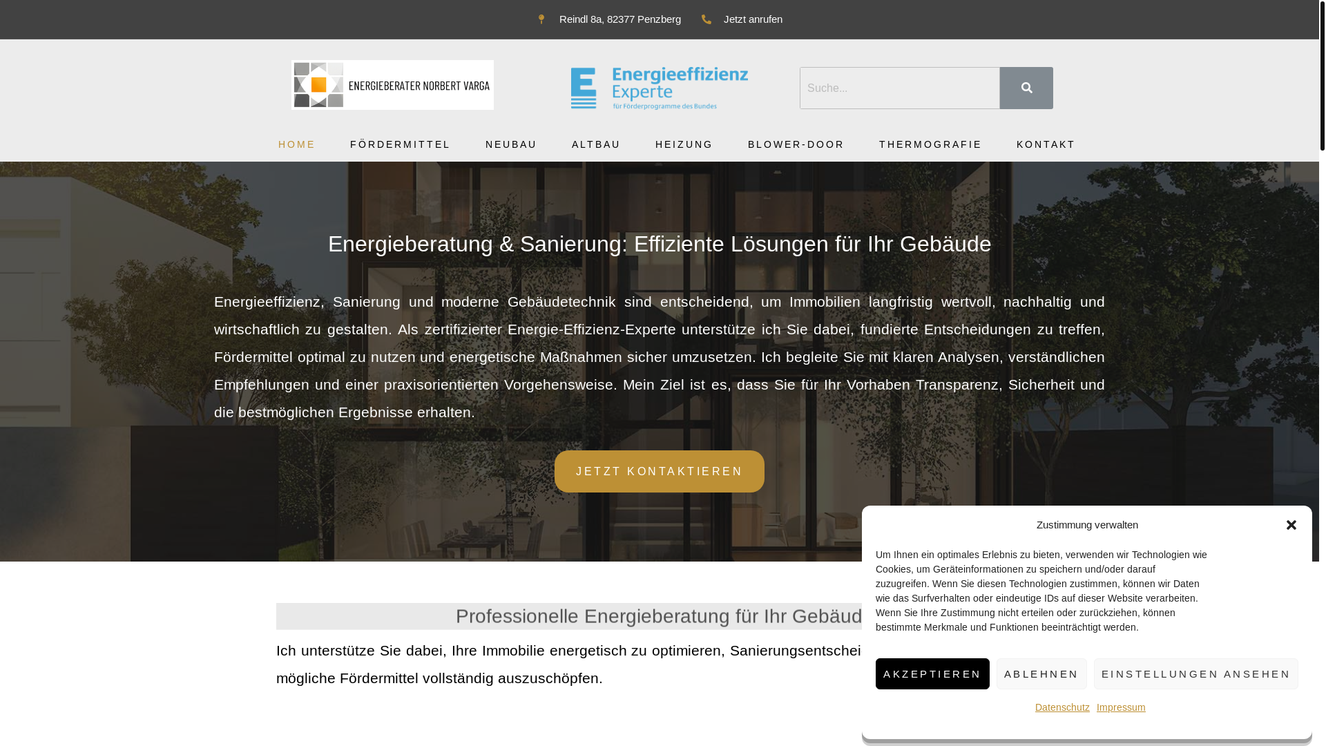 website screenshot of https://energieberatung-varga.de/