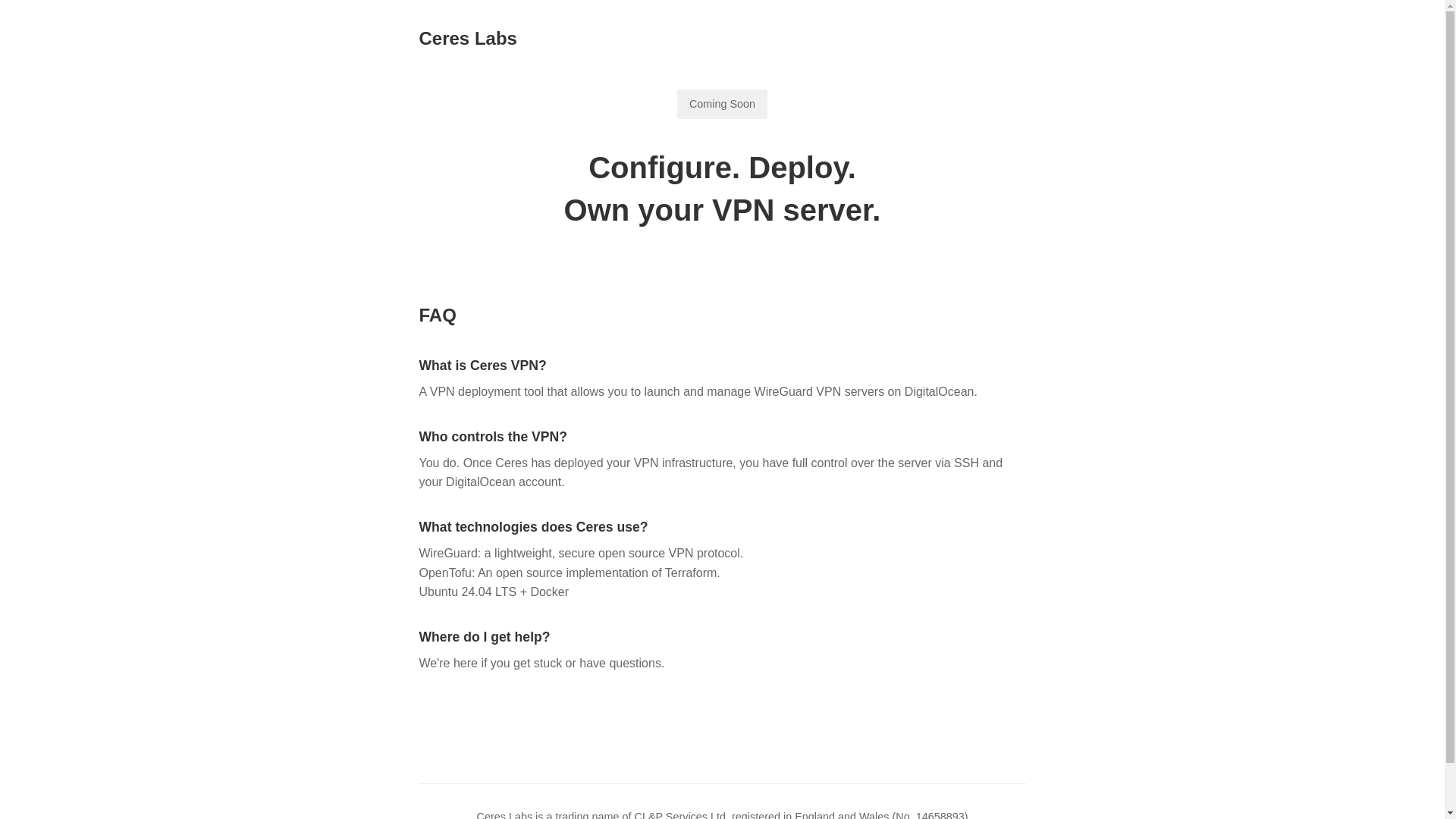 website screenshot of https://ceres-labs-website.pages.dev/