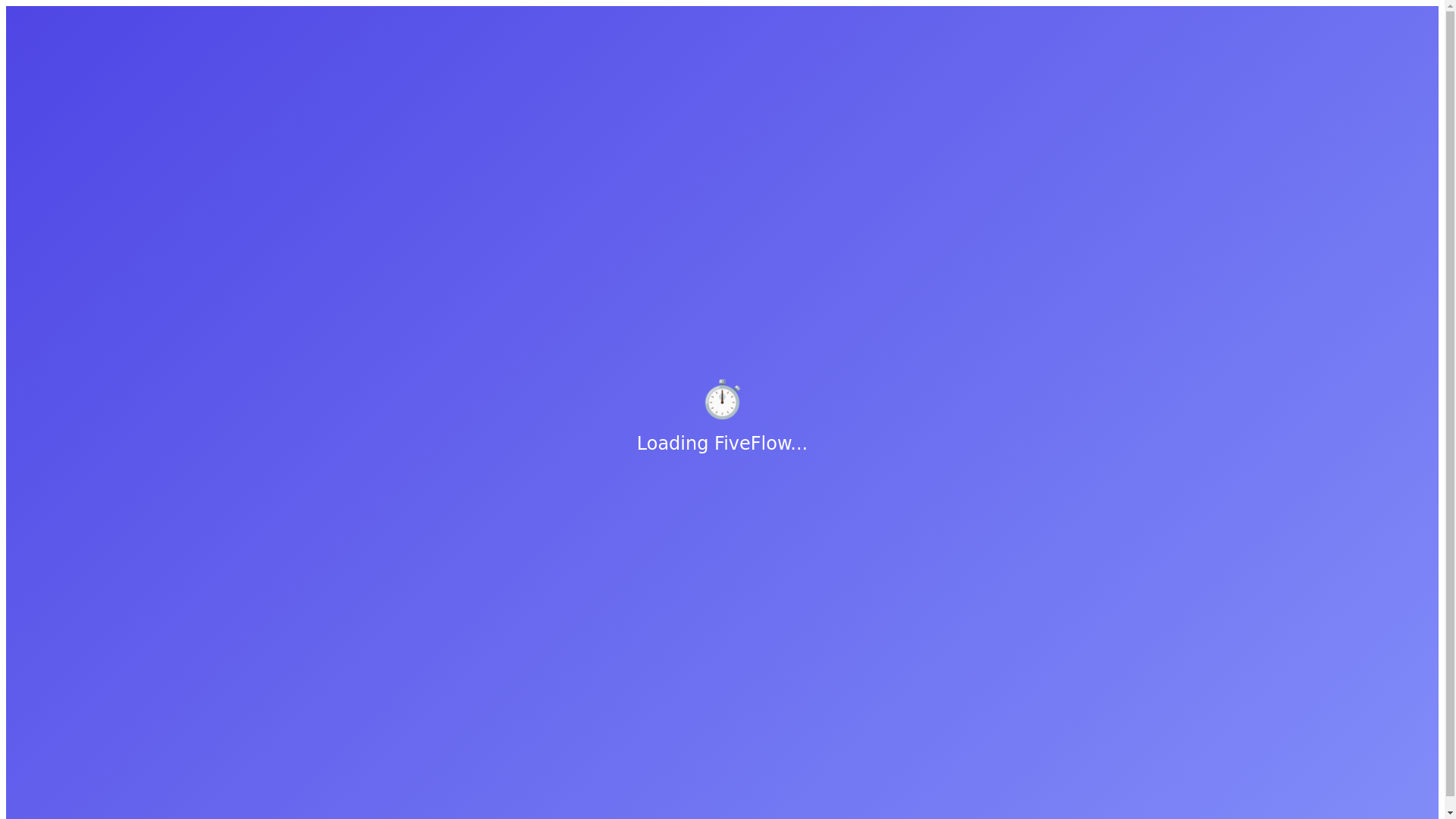 website screenshot of https://fiveflow.app/