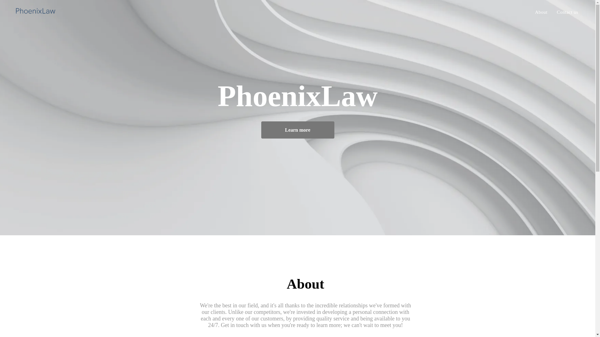 website screenshot of https://phoenixlawai.com/