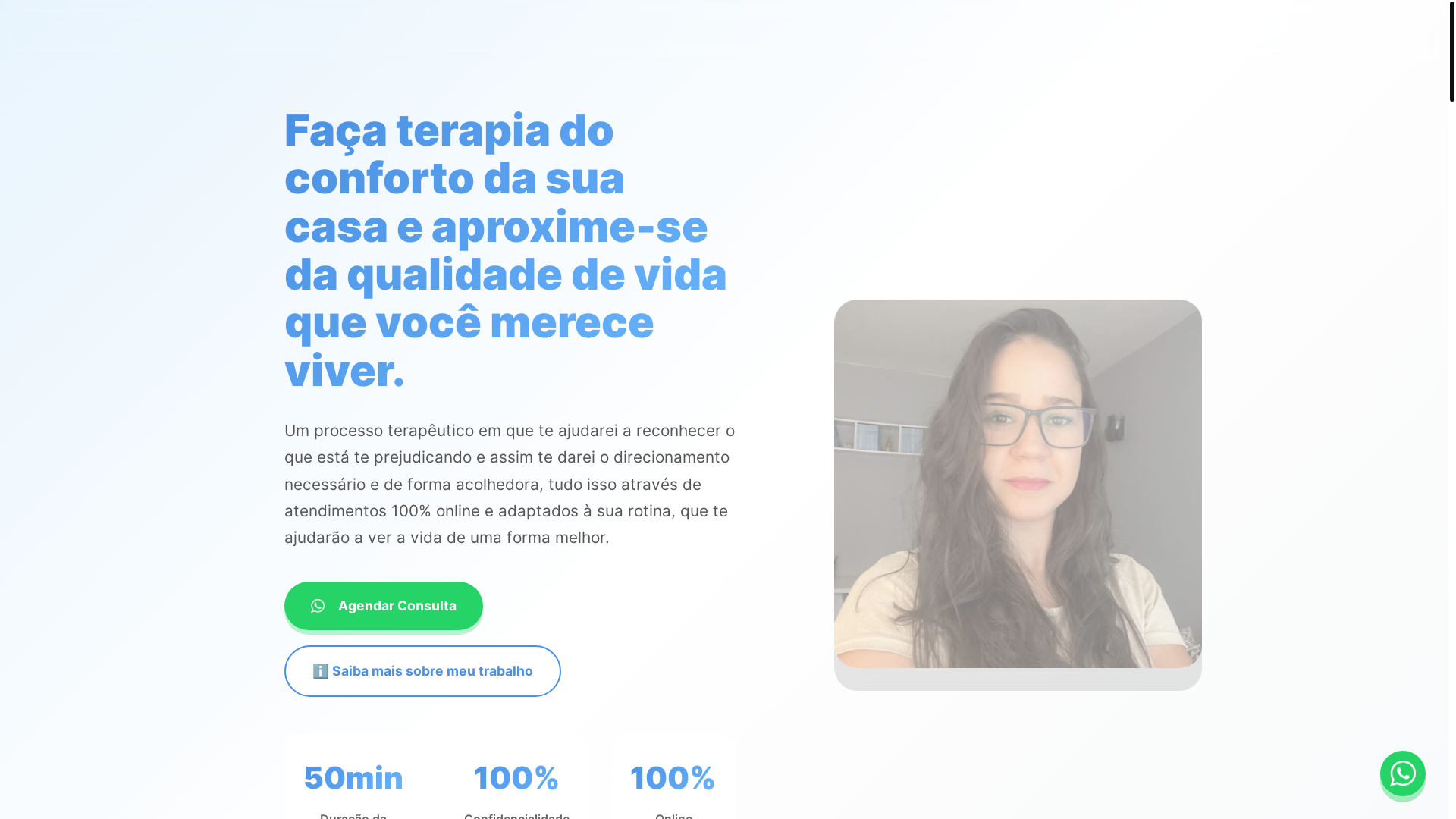website screenshot of https://psicologaclaudiagoes.com.br/