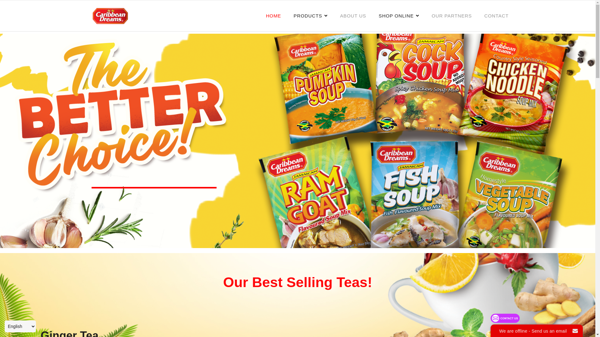 website screenshot of https://caribbeandreamsja.com/