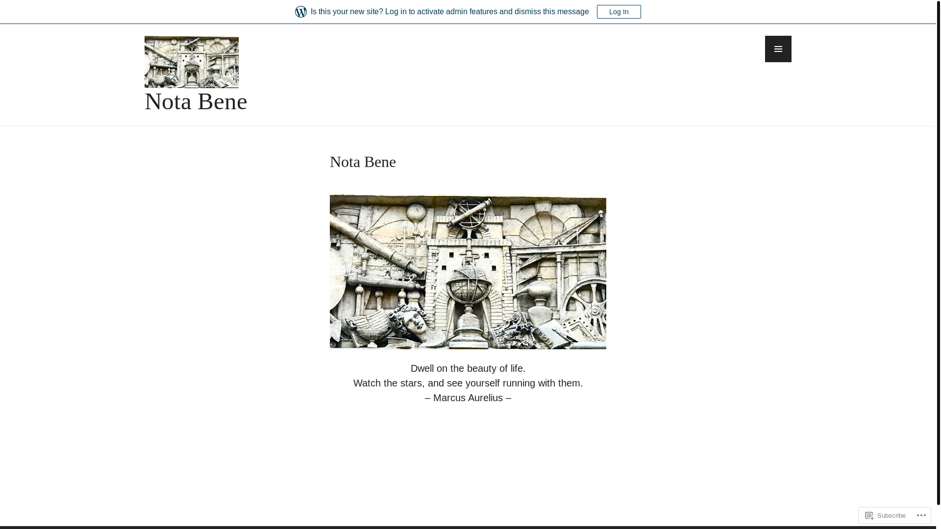 website screenshot of https://notabene23.fr/