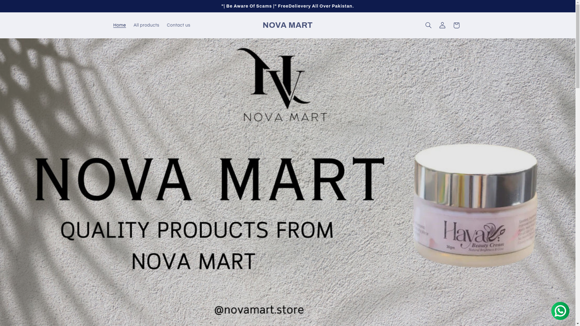 website screenshot of https://novamartpk.site/