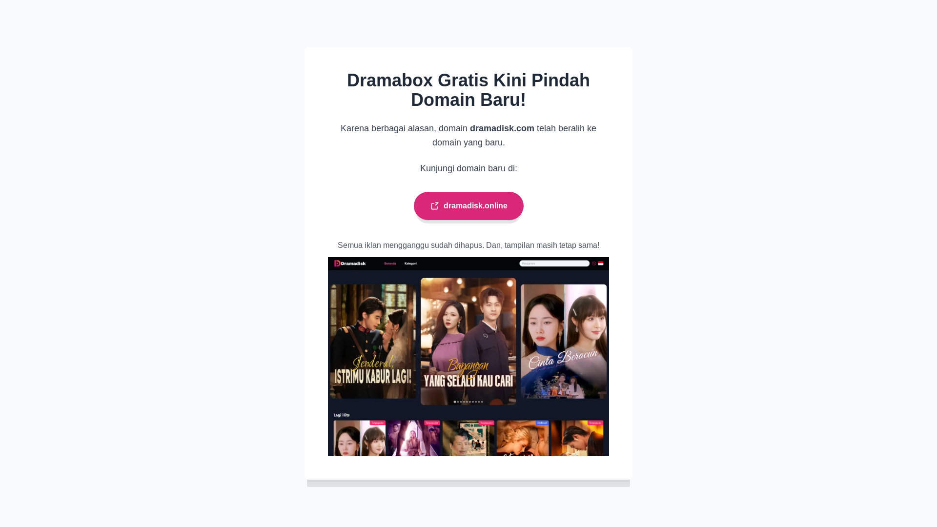 website screenshot of https://dramadisk.club/