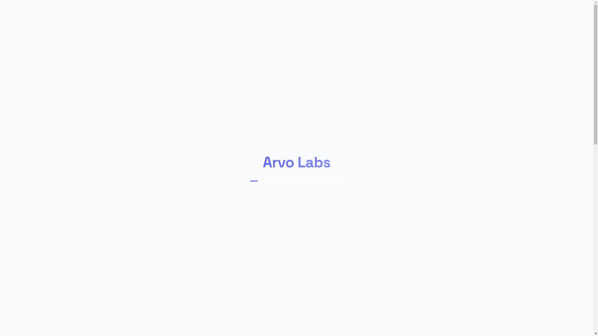 website screenshot of https://arvo-labs.de/