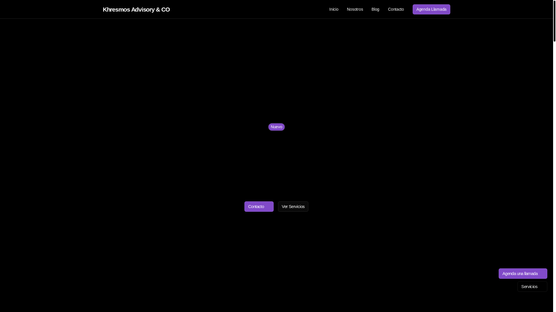 website screenshot of https://khresmosanalytics.com/