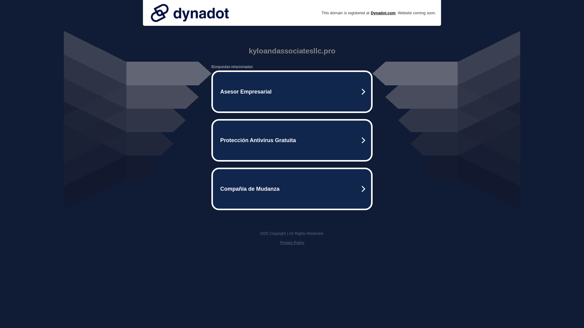 website screenshot of https://kyloandassociatesllc.pro/