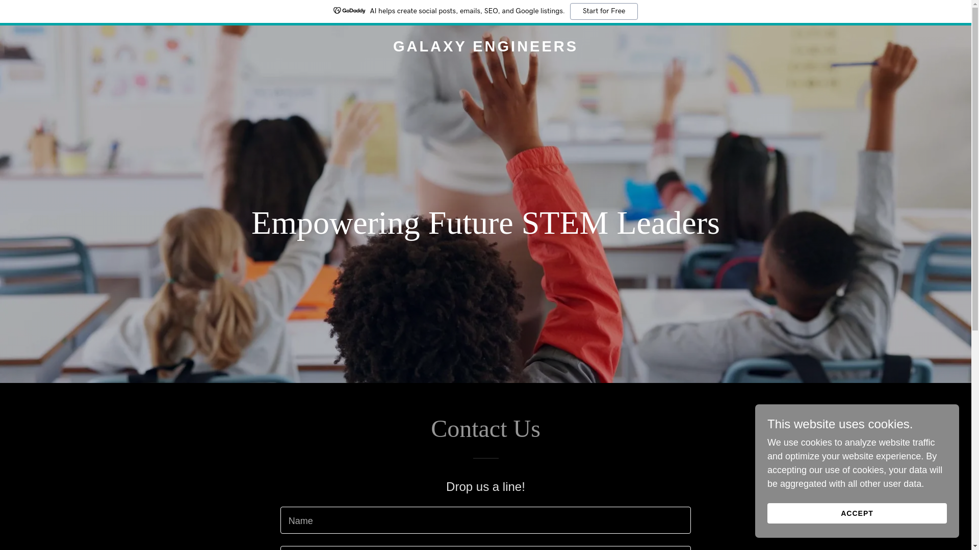 website screenshot of https://galaxyengineers.org/