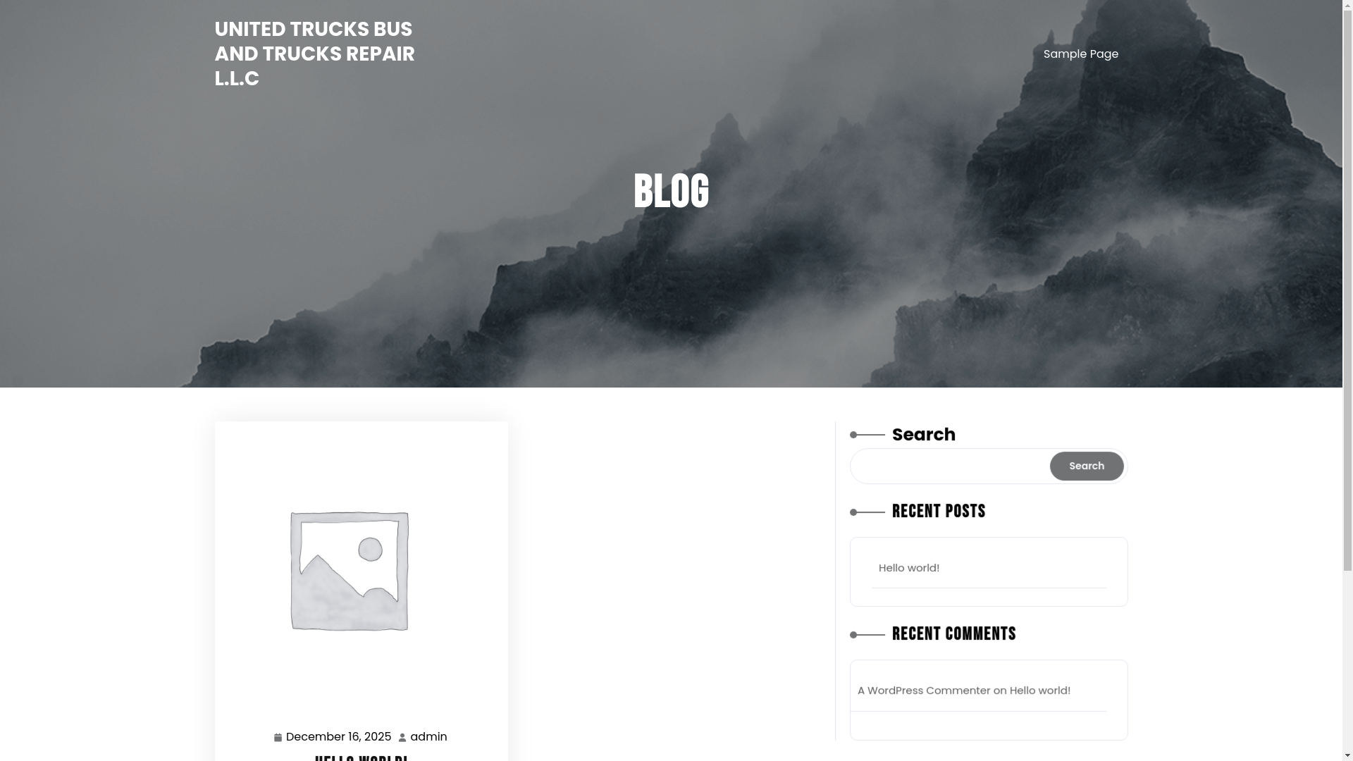 website screenshot of https://unitedtrucks.ae/