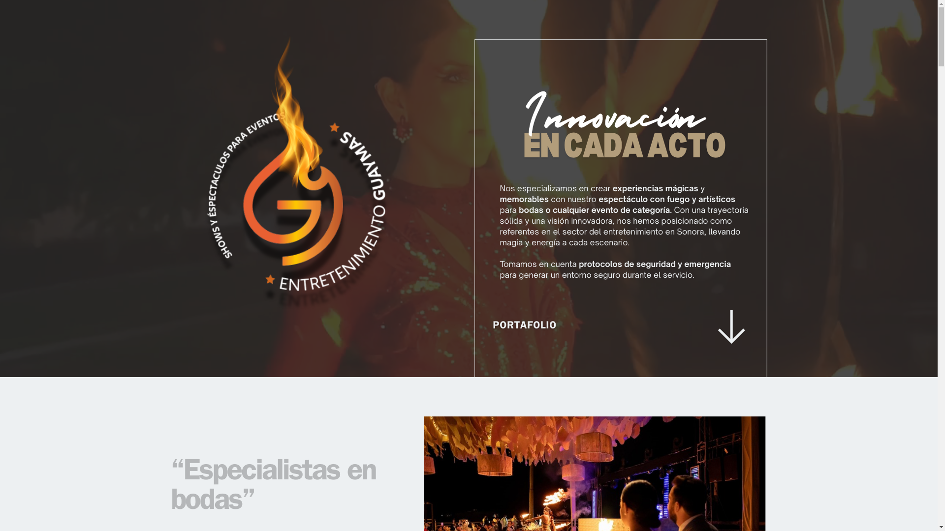 website screenshot of https://entretenimientosonora.com/