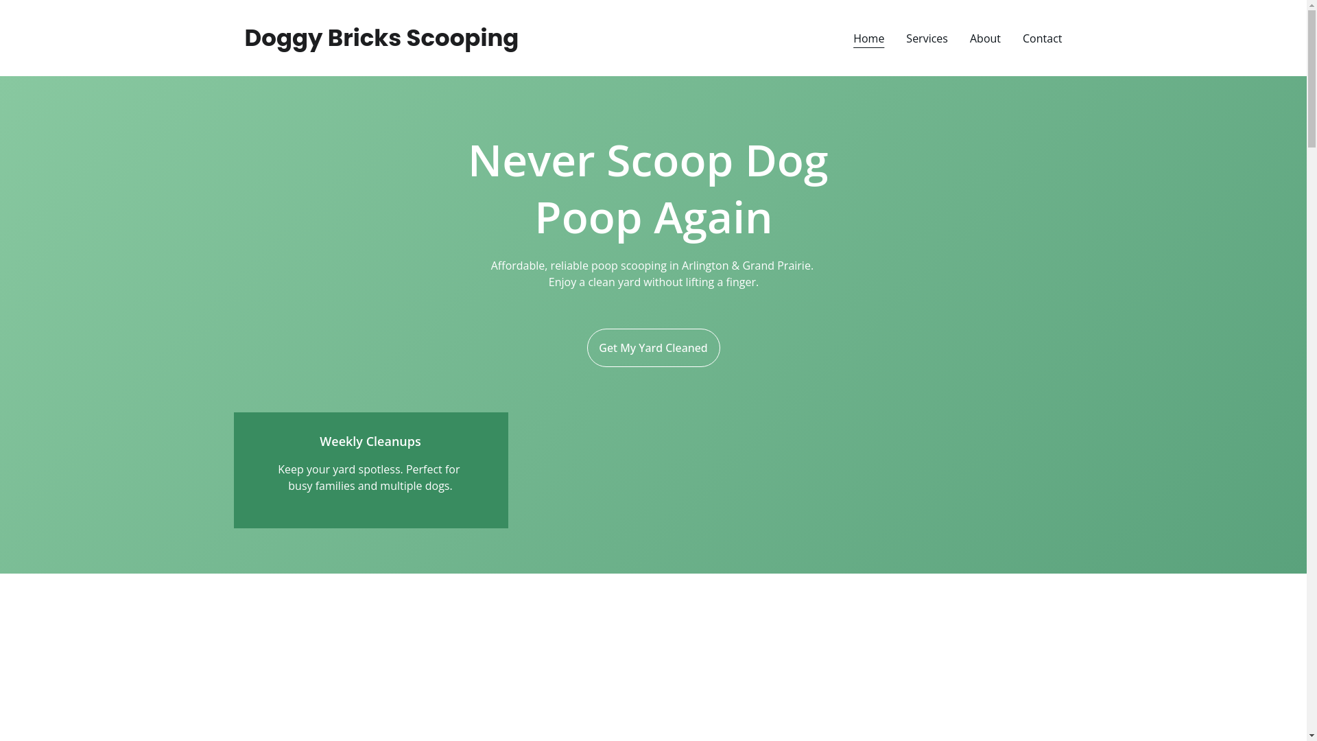 website screenshot of https://doggybricks.com/