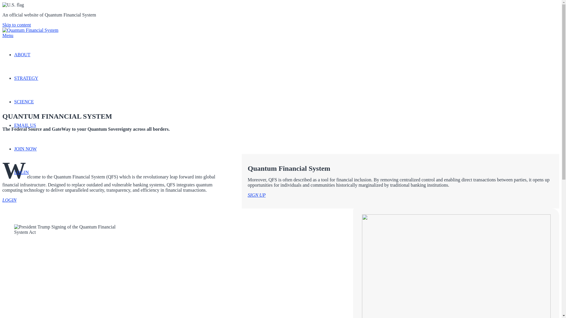 website screenshot of https://qfsconnect.cloud/