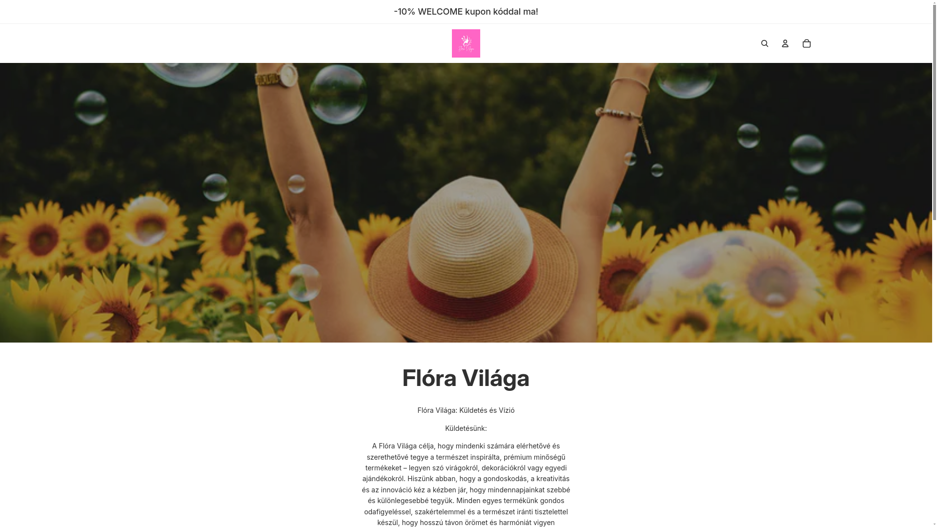 website screenshot of https://floravilaga.com/
