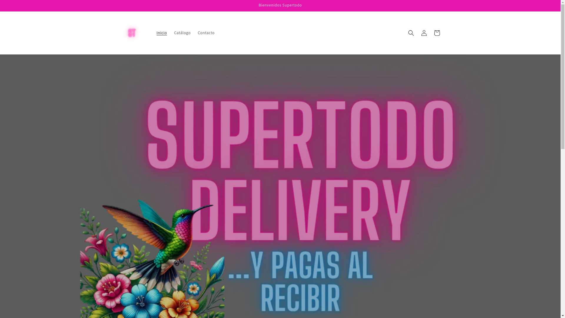website screenshot of https://supertododelivery.com/
