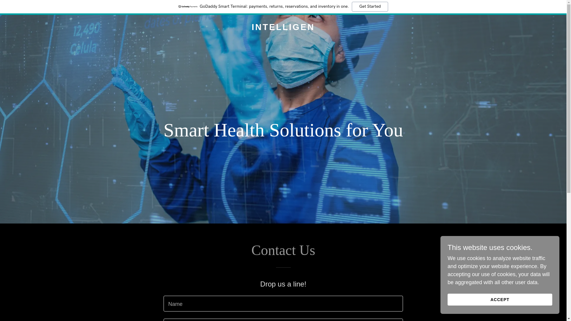 website screenshot of https://intelligen.health/