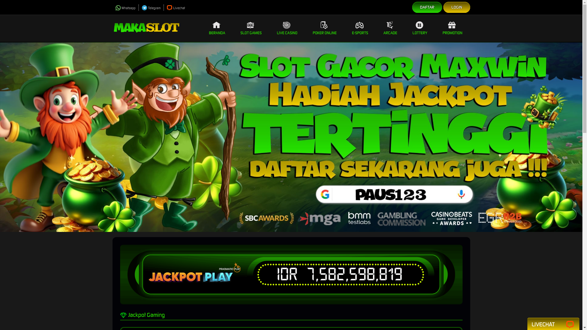 website screenshot of https://makaslot.org/