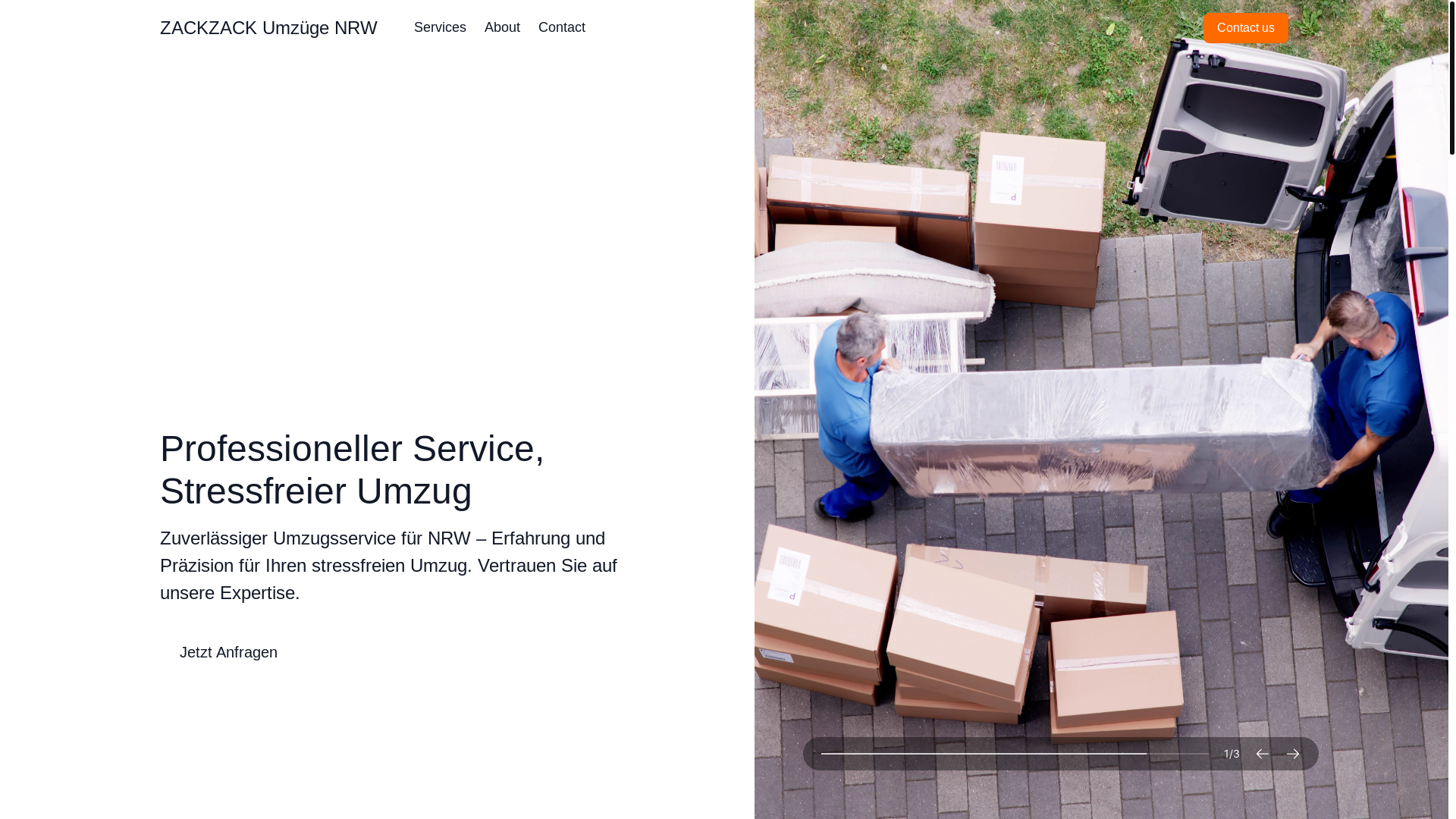 website screenshot of https://thezackzackumzugenrw.com/