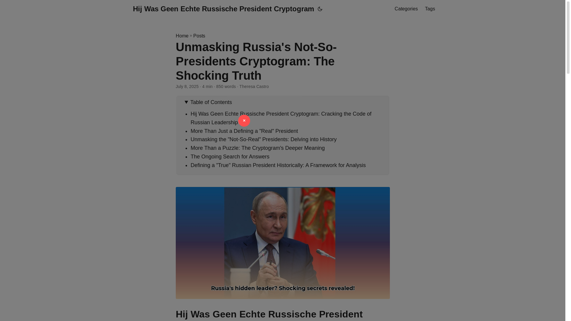 website screenshot of https://hij-was-geen-echte-russische-president-cryptogram.pages.dev/