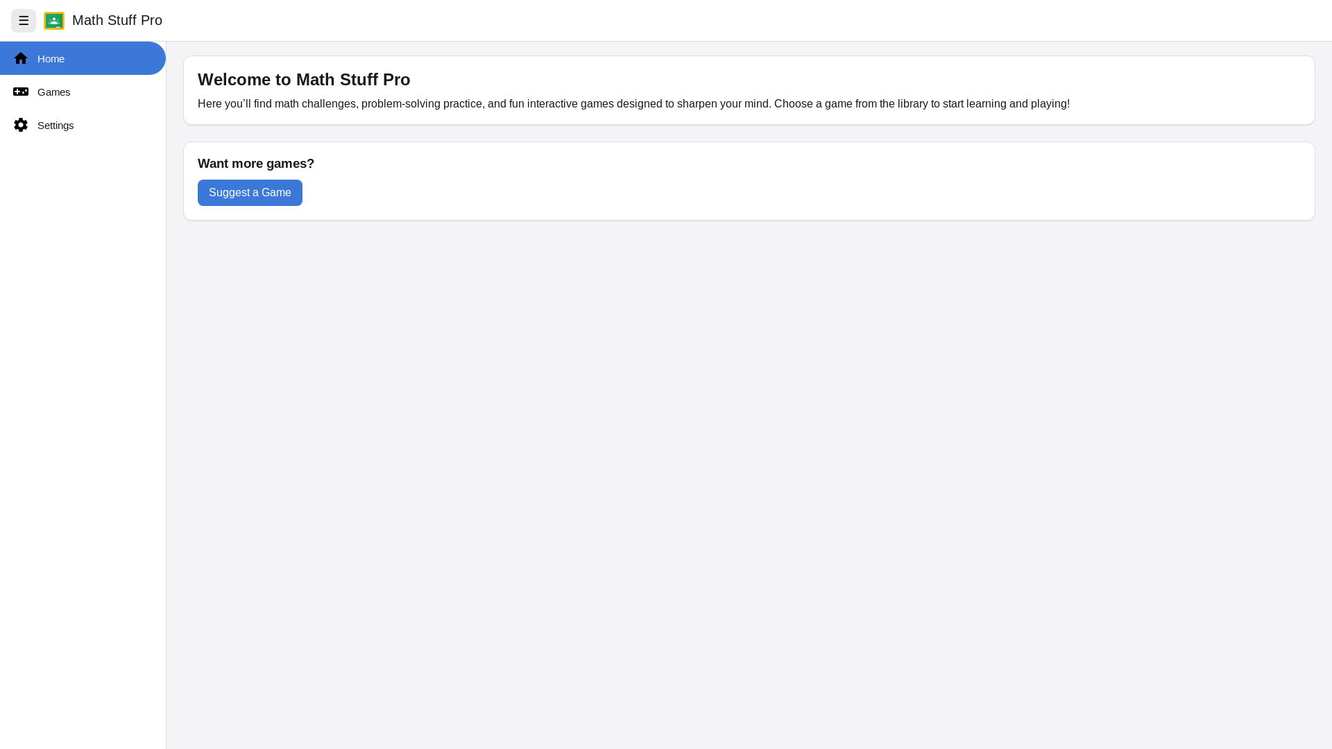 website screenshot of https://math-stuff-pro.pages.dev/