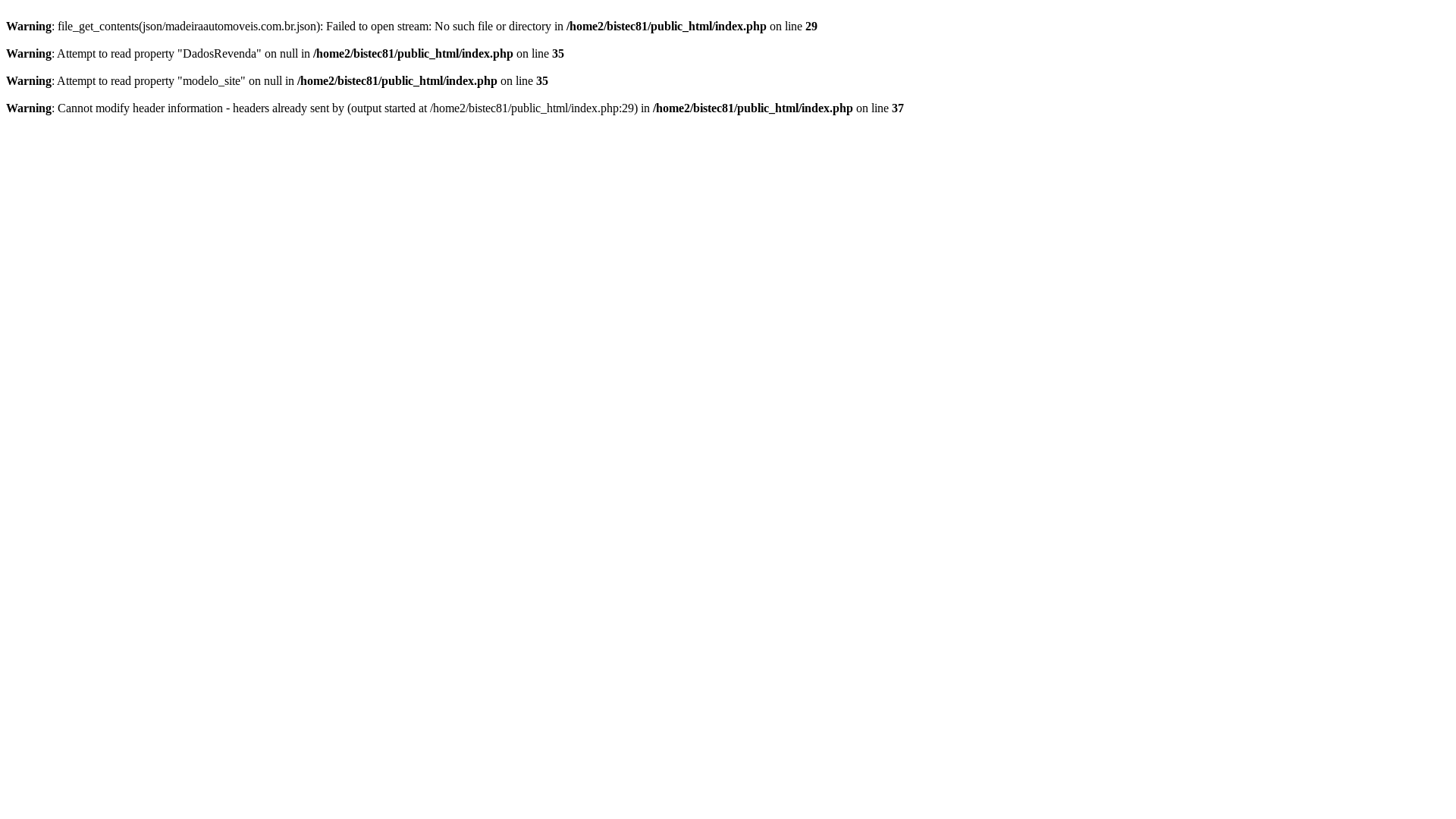 website screenshot of https://madeiraautomoveis.com.br/
