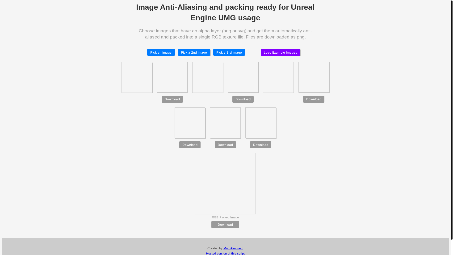 website screenshot of https://umg-antialiser.pages.dev/
