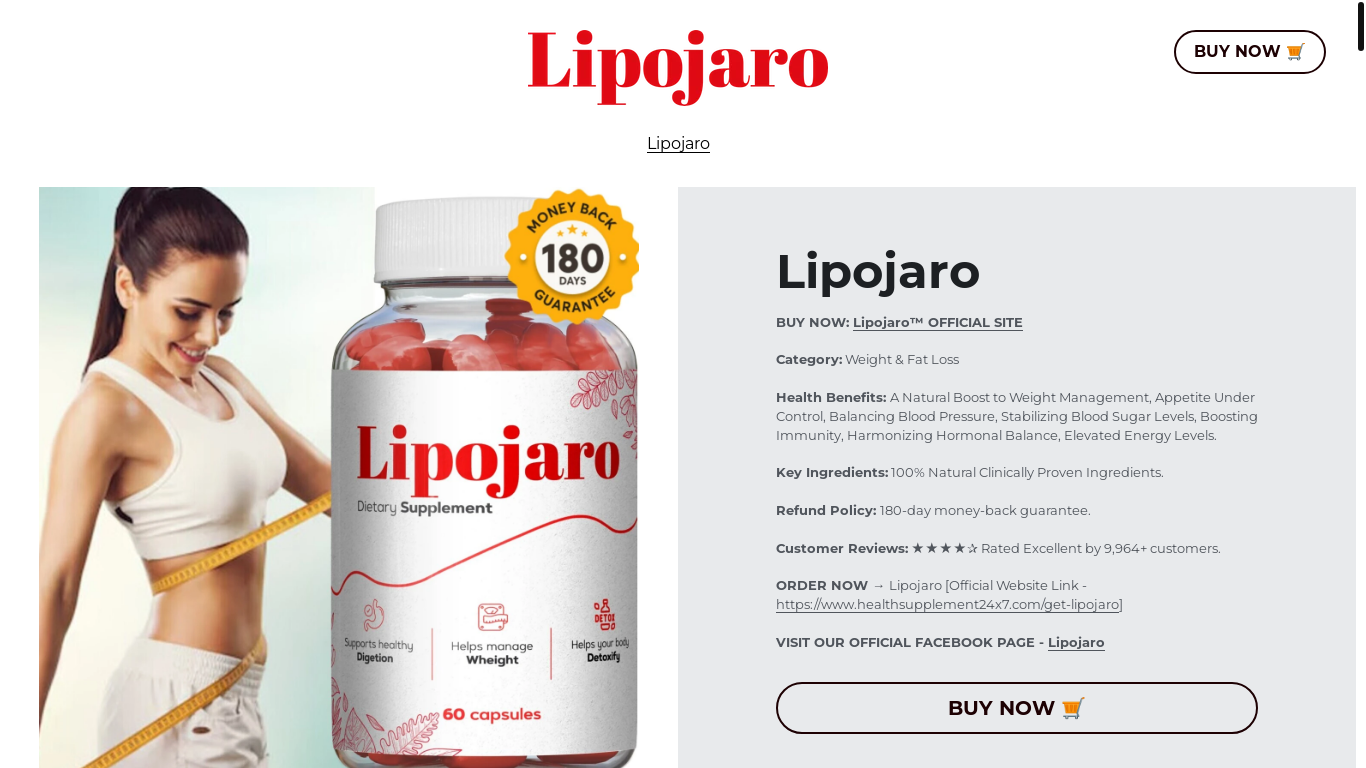 website screenshot of https://lipojaro-order.mystrikingly.com/